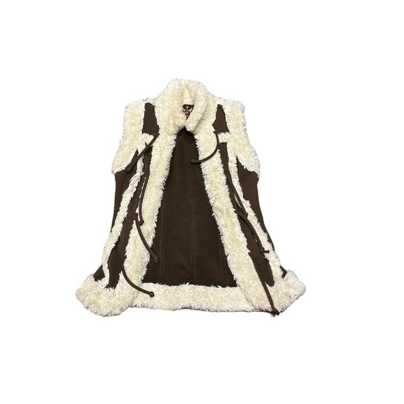 Brown fur vest jacket!! - Picture 1 of 7